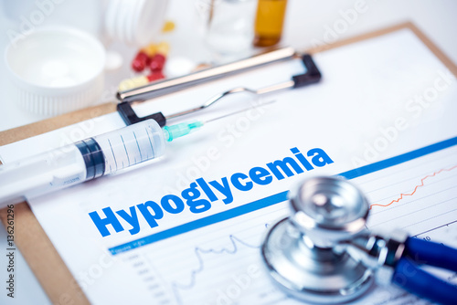 Medical Concept: Hypoglycemia photo