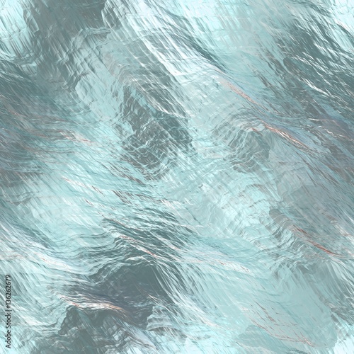 Continuous  clear ice or glass pattern