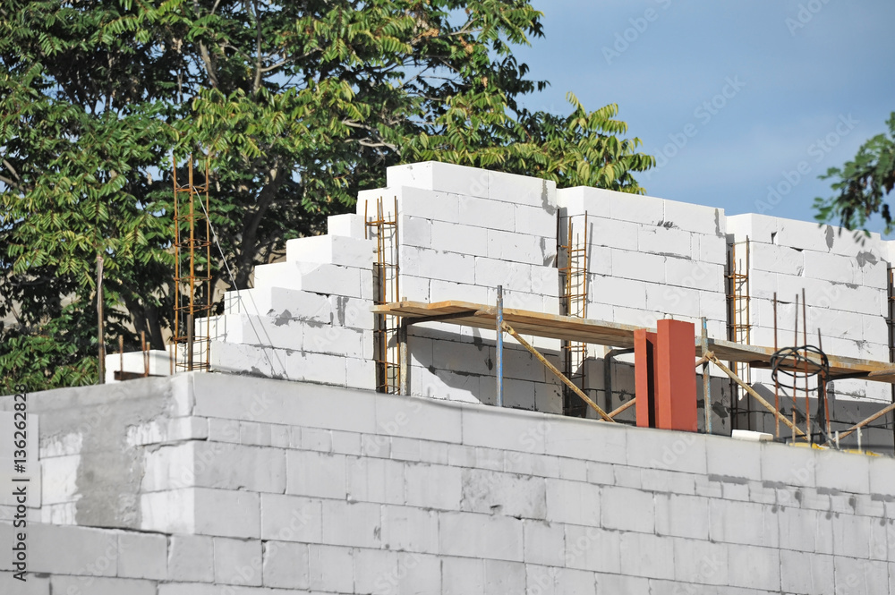 Naklejka premium Construction site work
