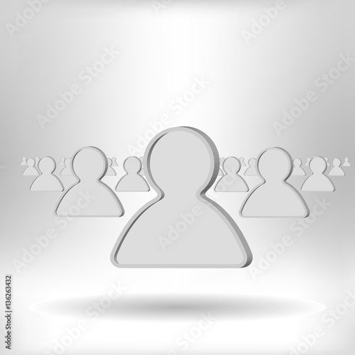 Organization of people vector icon 
