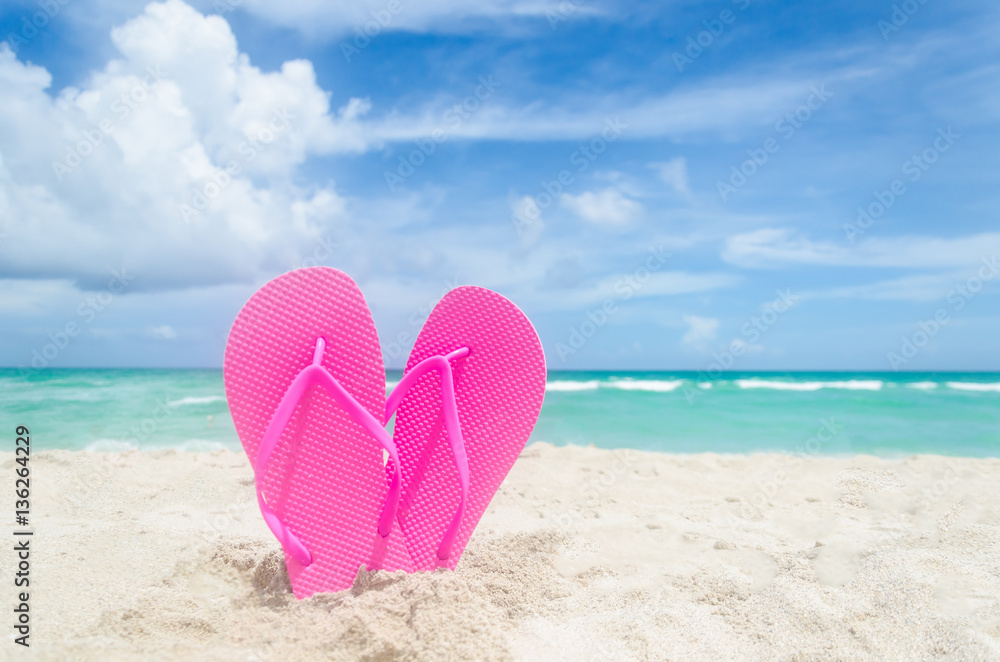 Valentine's day background on the Miami beach Valentine's day background on the Miami beach
