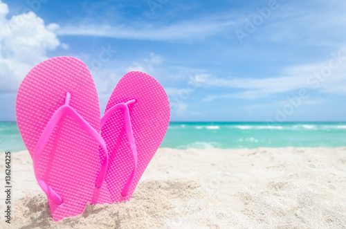 Valentine s day background on the Miami beach