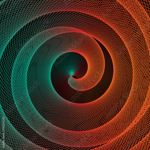 Radial involute  vector   abstract background   