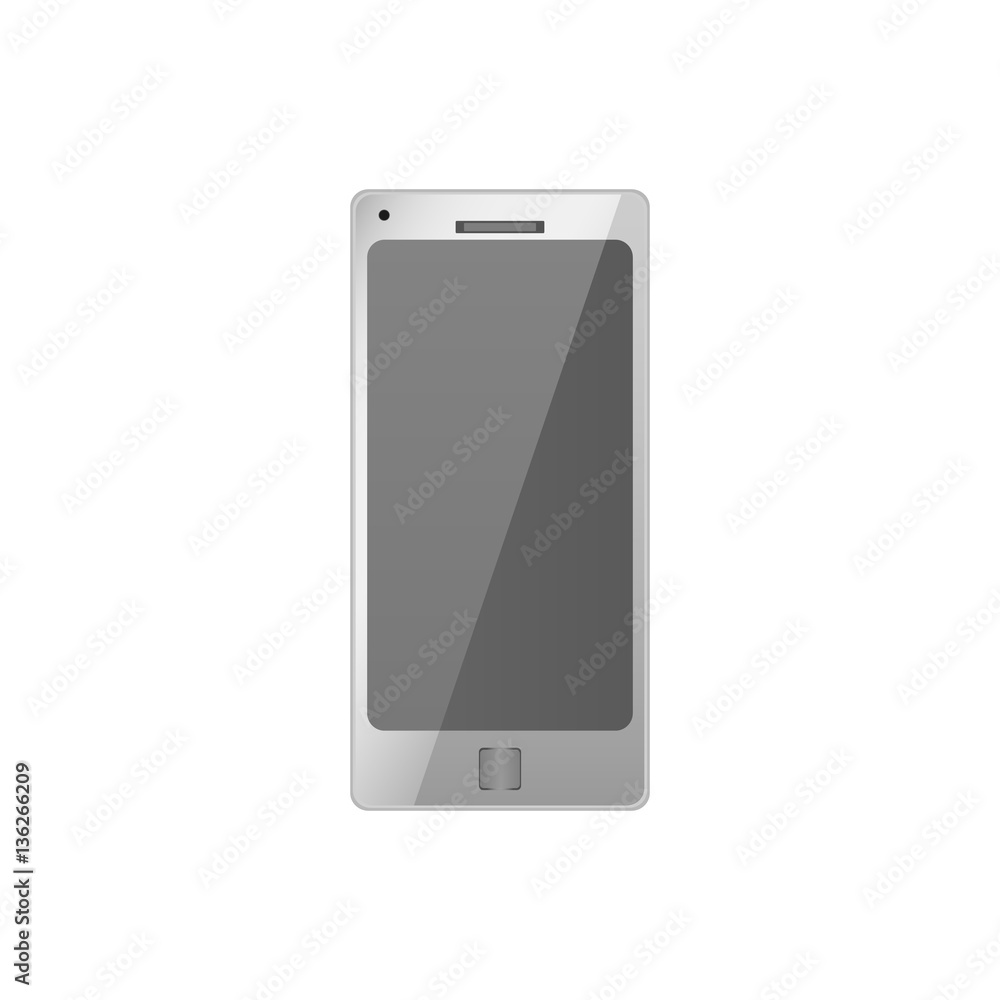 white smartphone vector mockup, phone template with black screen over white, vector illustration white smartphone vector mockup, phone template with black screen over white, vector illustration