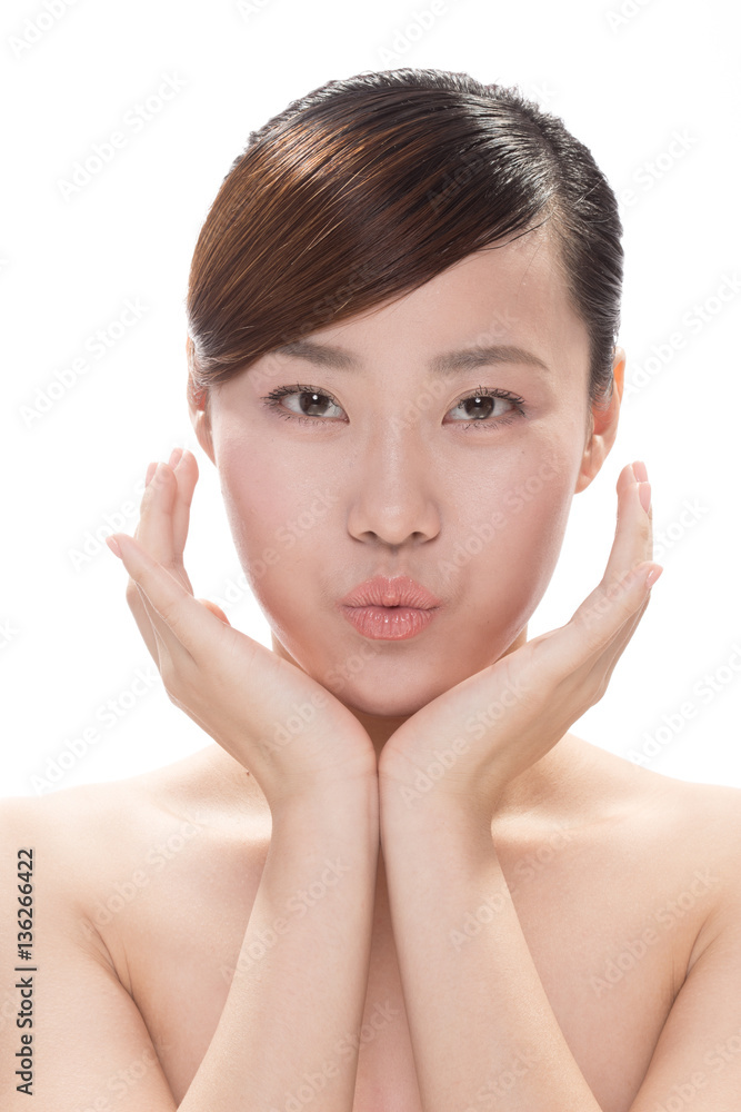 facial makeup of young asian beautiful woman facial makeup of young asian beautiful woman