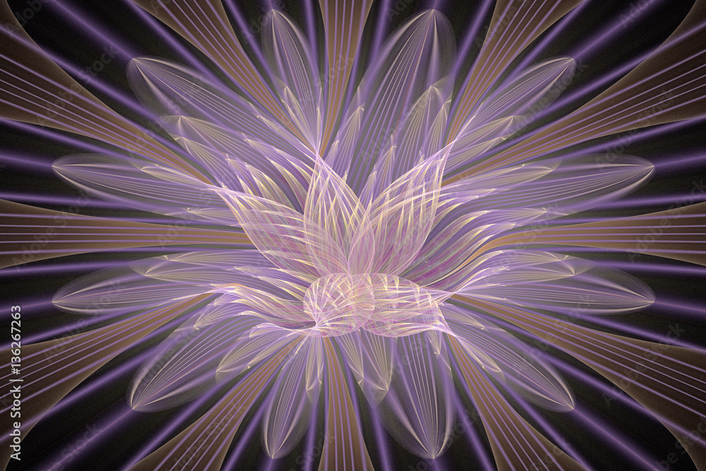 Obraz premium Fractal art background for creative design. Abstract fractal. De