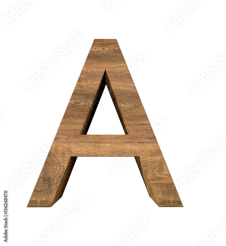 A,Wood letter, Alphabetic character