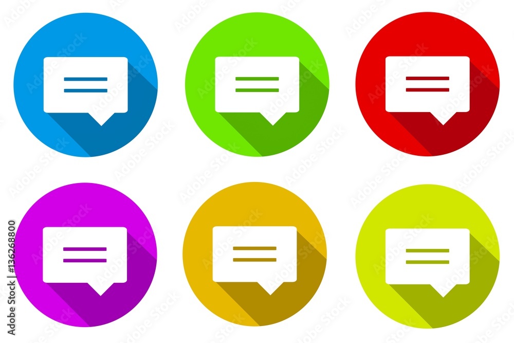 6 Message Icons Set 6 Message Icons Set