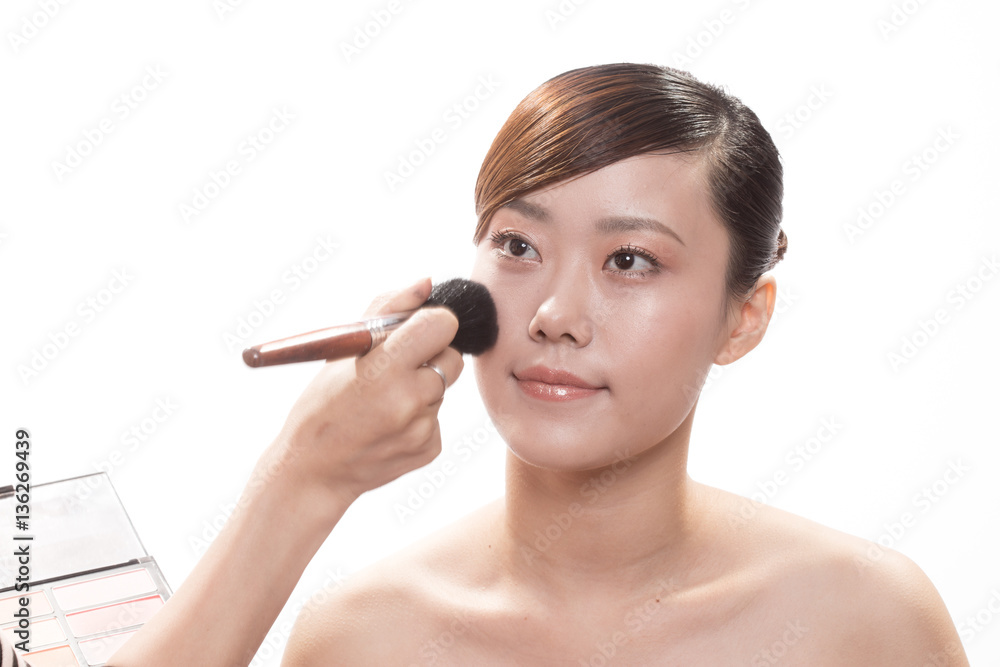 facial makeup of young asian beautiful woman facial makeup of young asian beautiful woman
