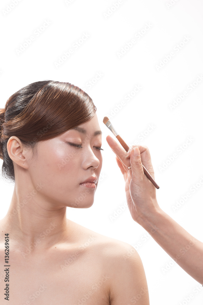facial makeup of young asian beautiful woman facial makeup of young asian beautiful woman