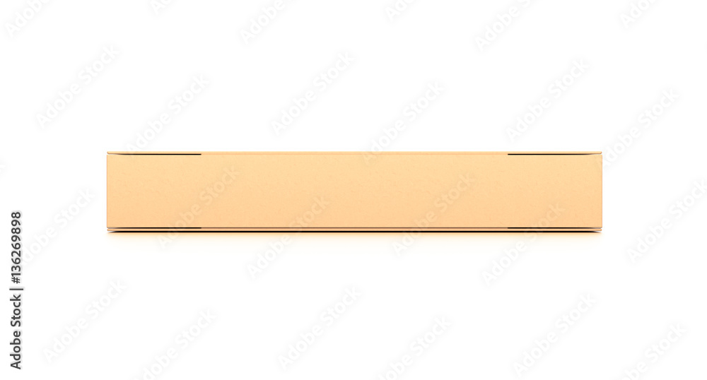 Brown corrugated cardboard box from front angle. Blank, horizontal, and rectangle shape. Brown corrugated cardboard box from front angle. Blank, horizontal, and rectangle shape.