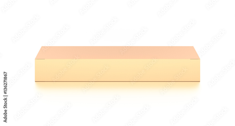 Brown corrugated cardboard box from top front angle. Blank, horizontal, and rectangle shape. Brown corrugated cardboard box from top front angle. Blank, horizontal, and rectangle shape.