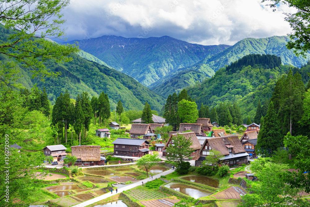 Fototapeta premium wioska światowego dziedzictwa Gokayama Village