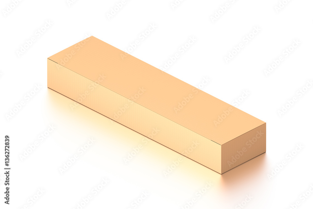 Brown corrugated cardboard box from isometric angle. Blank, horizontal, and rectangle shape. Brown corrugated cardboard box from isometric angle. Blank, horizontal, and rectangle shape.