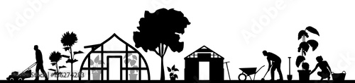 Garten Haus und Tiere