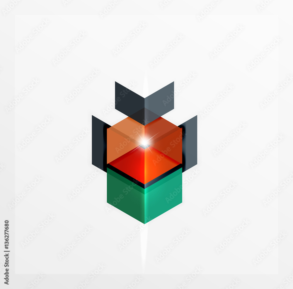 Obraz premium Business paper infographic templates