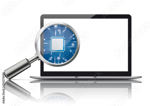 Notebook Loupe Microchip Mirror