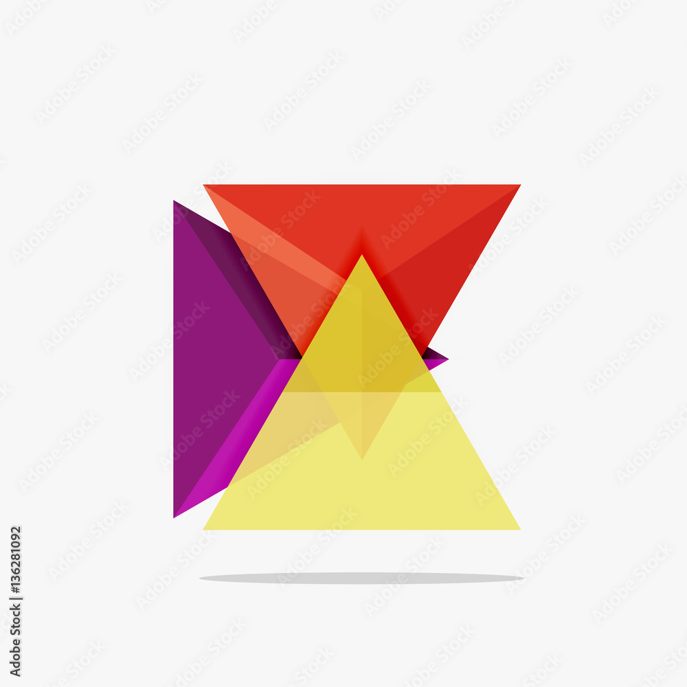 Blank triangle layout business template Blank triangle layout business template