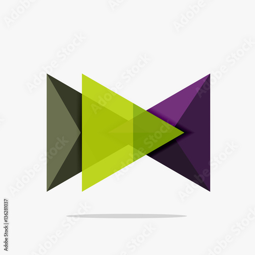 Free Download Blank triangle layout business template - GFXLoad