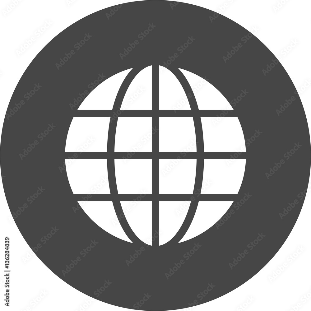 earth-globe-symbol-of-grid icon