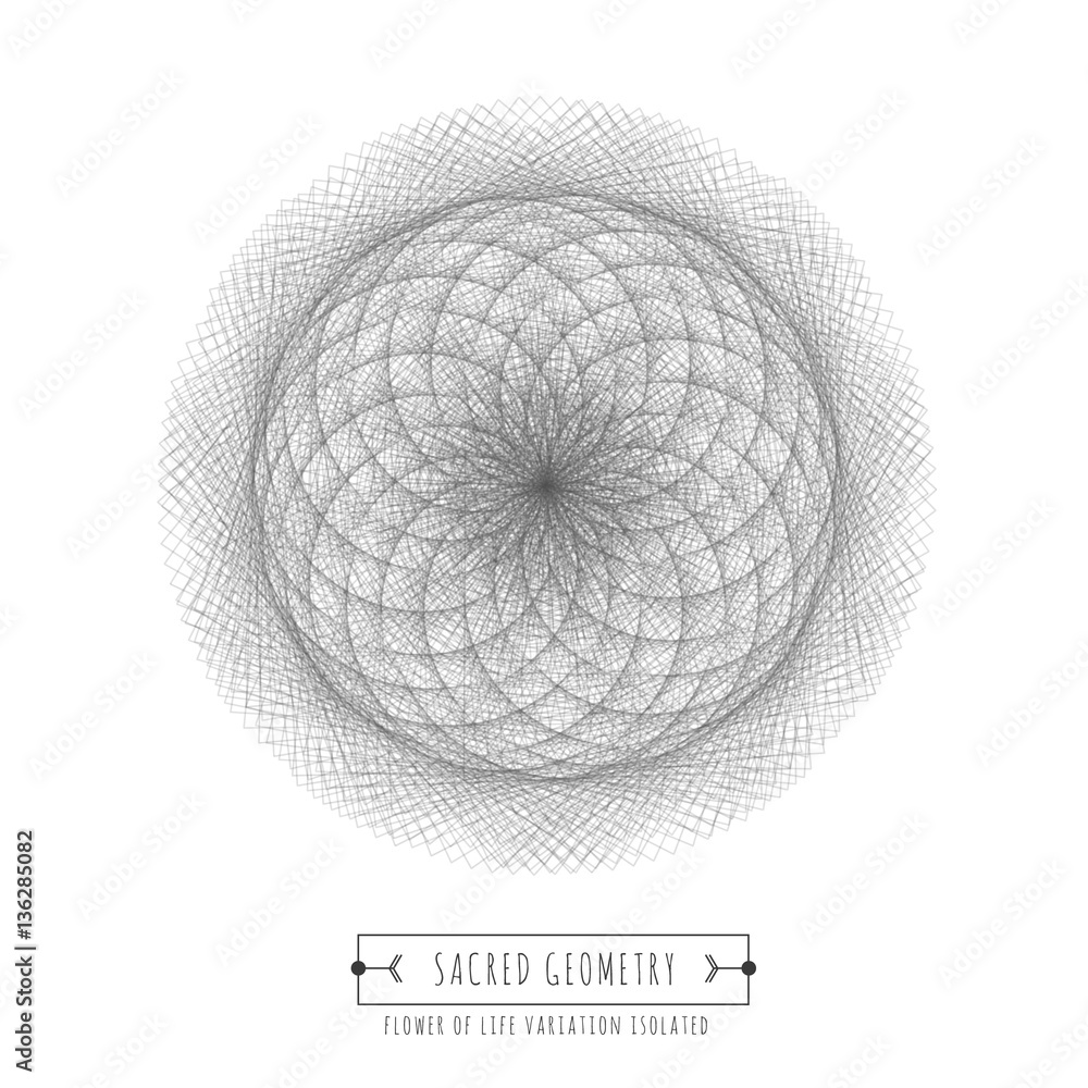 Sacred geometry isolated symbol, vector illustration Sacred geometry isolated symbol, vector illustration