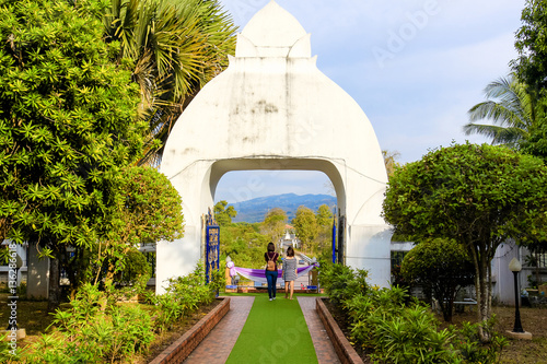 landscape land architecture building view Wat Pra That Sri Song