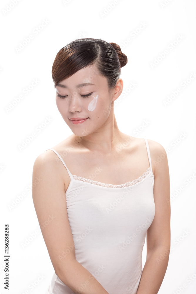 facial makeup of young asian beautiful woman facial makeup of young asian beautiful woman