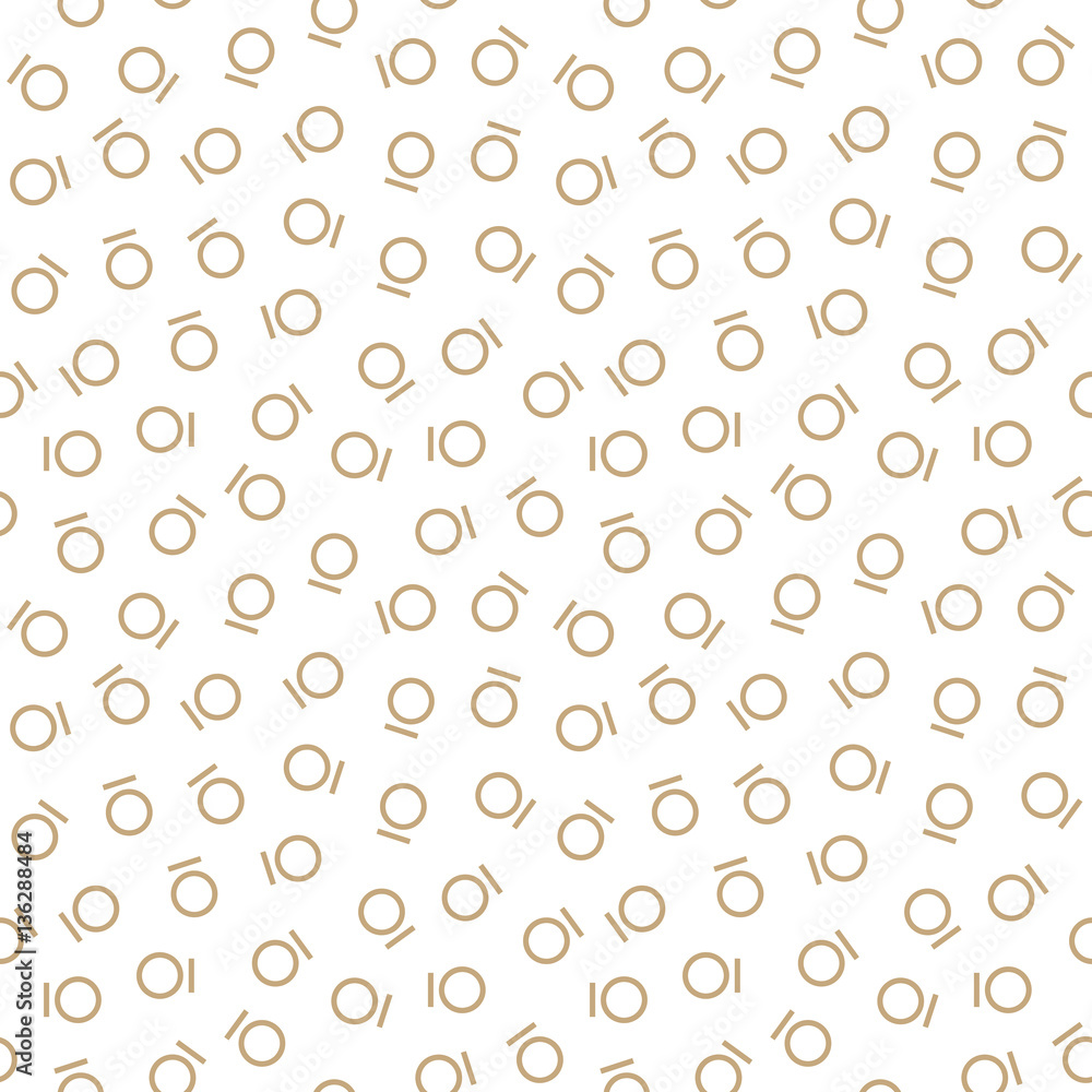 Abstract geometric golden deco art memphis fashion circle pattern