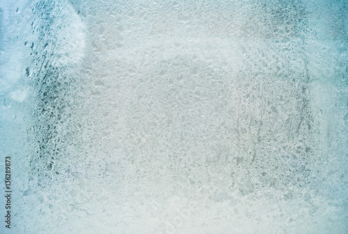 Frosty pattern on glass