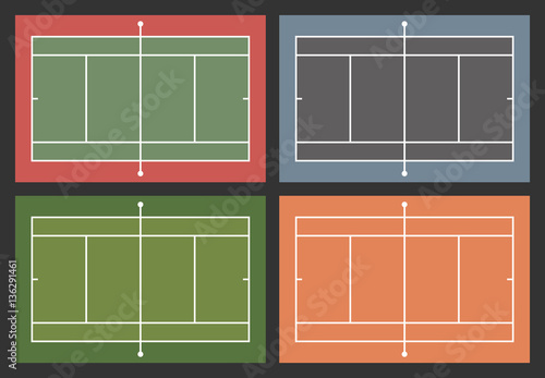 Tennis courts  Top view