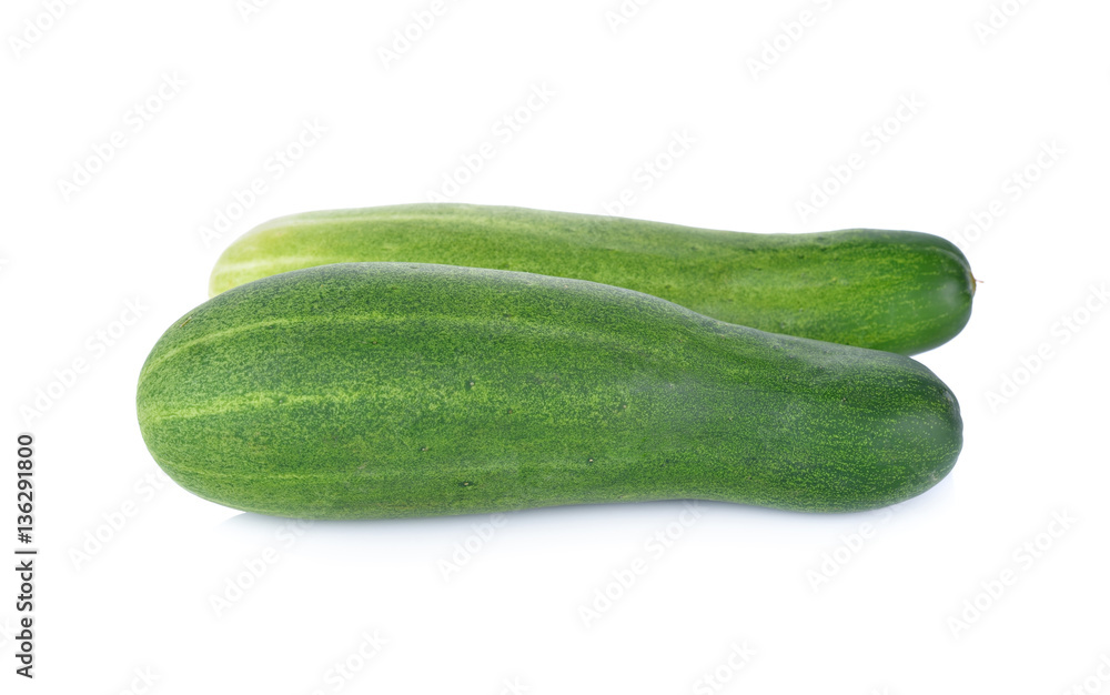 whole fresh cucumber on white background whole fresh cucumber on white background
