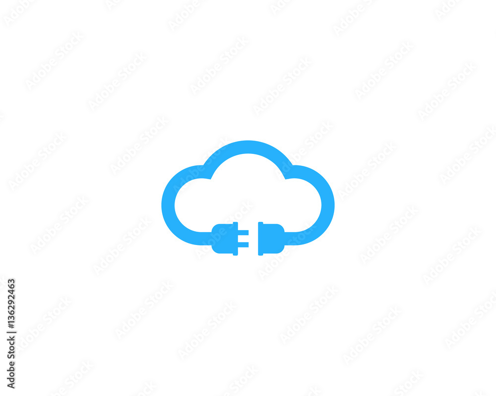 Cloud Electric Power Energy Logo Design Element Cloud Electric Power Energy Logo Design Element