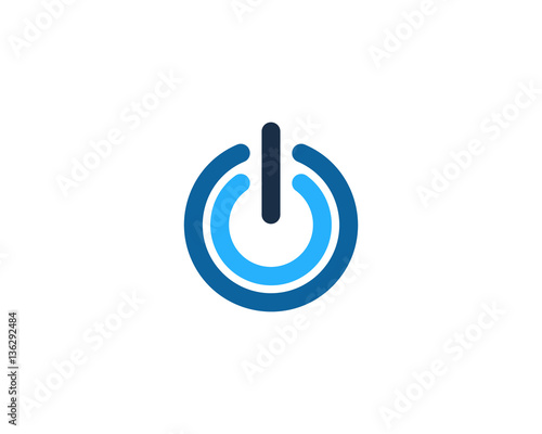 Double Power Energy Logo Design Element