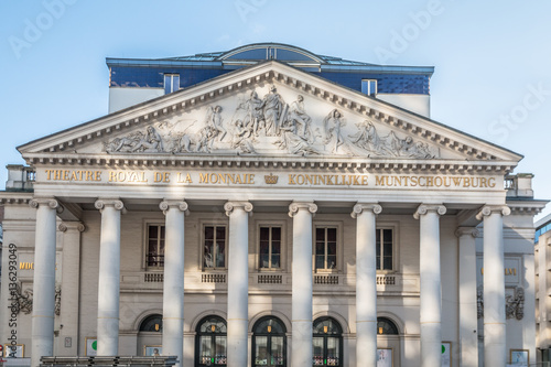 Stocks exchange building in Brussels Bourse photo