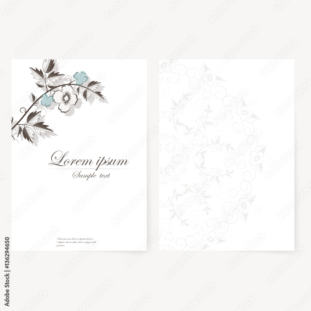 Fototapeta premium template for folder, business card and invitation