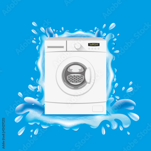 Washing machine. photo