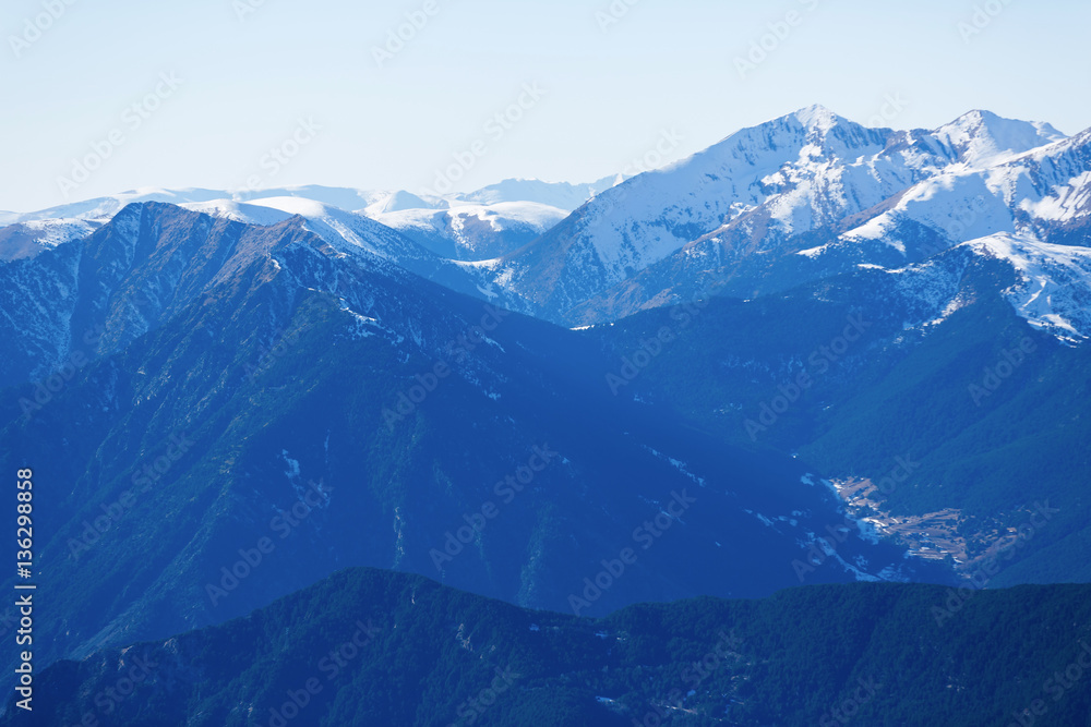 The Pyrenees landscape