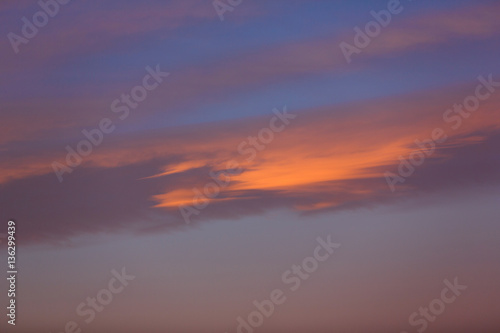 Red spindrift clouds