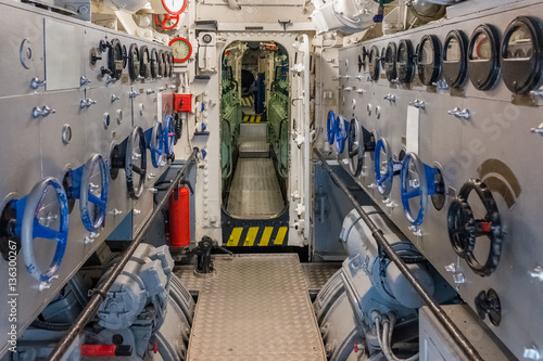 view of the engine room of the ship photo