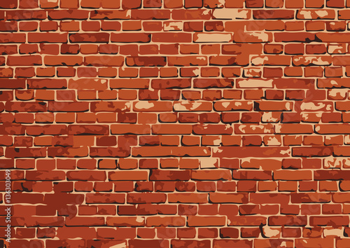 vector brick wall texture illustration, brickwall pattern