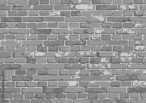 vector brick wall texture illustration, brickwall pattern