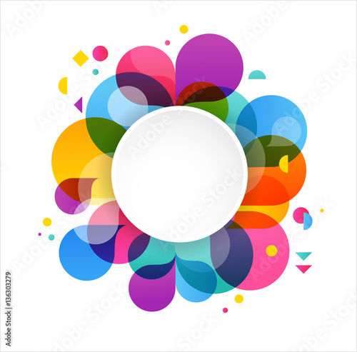 Colorful abstract background, poster, with splash rainbow color, vector concept design