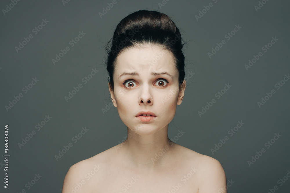 surprised look of a woman surprised look of a woman