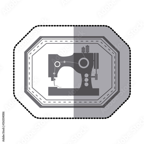 Sewing equipment and tools icon vector illustration graphic design