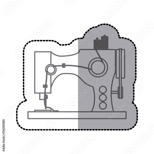 Sewing equipment and tools icon vector illustration graphic design