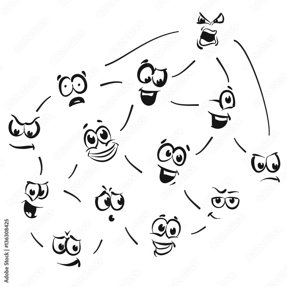 vetor-de-strichm-nnchen-serie-emotionen-chef-kommandiert-do-stock