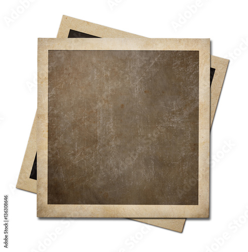 Old instant photo paper fra...