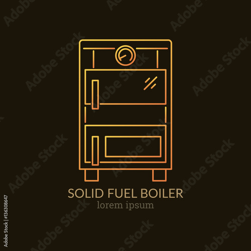 House Heating Logo Template