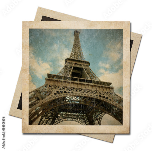 Vintage instant photo paper...