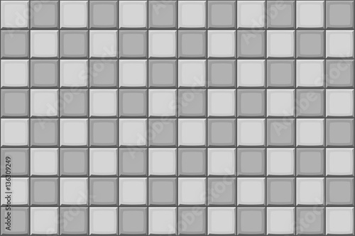 Cartoon hand drown grey seamless tiles texture. Vector illustration